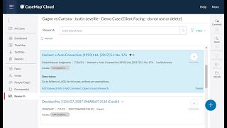 CaseMap Cloud - Research