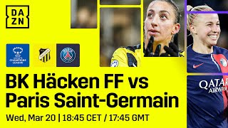 BK Häcken vs. PSG | UEFA Women’s Champions League 2023-24 Kvartsfinal 1:2 Hela Matchen