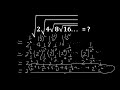 how to calculate the mathematical radical formula a long list of root numbers looks so difficult