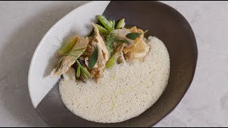 Textures of Lion’s Mane Mushroom at Pied à Terre in London