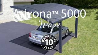 Palram 10x16 Arizona Wave 5000 Metal Carport Kit [HG9105]