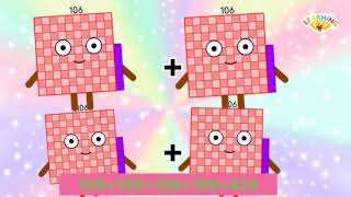 MATHSBLOCK NUMBERBLOCKS ADDITION OF 4 SAME BIG NUMBERS | learning city | HOW TO ADD