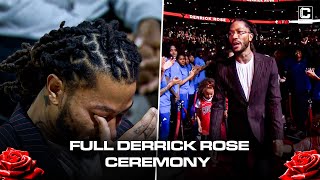 Full Derrick Rose honorary retirement ceremony | CHSN Chicago Bulls