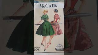 Sewing McCalls newest vintage reproduction sewing pattern. #sewing #fashion #ootd