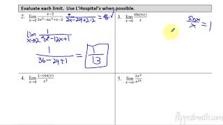 Calculus AB/BC – 4.7 Using L'Hopital's Rule for Determining Limits of Indeterminate Forms