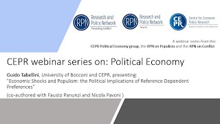 CEPR webinar series on Political Economy - 4/06/2020: Guido Tabellini