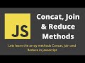 27. Array Concat, Join and Reduce Functions in the Javascript