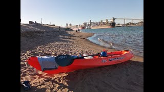 Kayakeando en Necochea y Quequén.