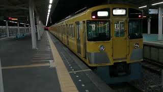 【鉄道走行音】西武鉄道新2000系　鷹の台→東村山