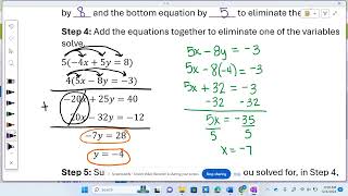 5.4b Solving Systems wit Elimination (Multiplication)