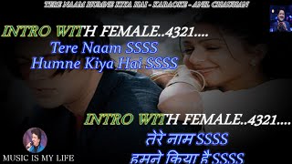 Tere Naam Humne Kiya Hai Karaoke With Scrolling Lyrics Eng. & हिंदी