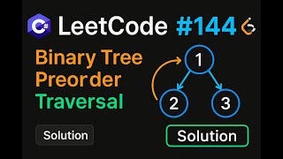 LeetCode 144: Binary Tree Preorder Traversal | C# Solution | Recursive & Iterative Methods |
