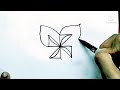 how to turn swastik into a cute flower 🌷 how to draw a flower easy draw so cute draw from swastik.