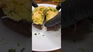 Couscous-stuffed Portobello mushrooms #shorts #food #mushroom #couscous #stuffed #cooking #foodie