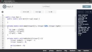 Bubble sort in Java: Part 2
