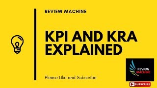 KRA \u0026 KPI Explained | KPI's of Store Manager