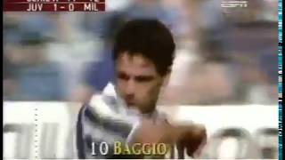 Juventus - Milan / Serie A 1991-1992 (Baggio, Gullit, Baresi, Maldini)
