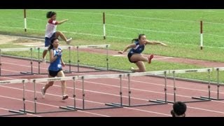 2012校運會 100M欄決賽 女乙