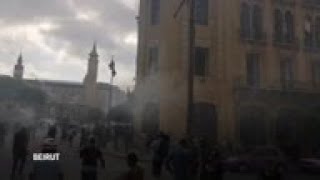 Clashes as hundreds protest against Lebanon govt