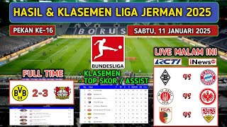 Hasil Liga Jerman Tadi Malam ~ DORTMUND vs LEVERKUSEN ~ Klasemen Terbaru Bundesliga