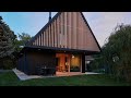 transforming nostalgia a modern hut inspired family home in Říčany