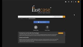 Fastcase Navigation Bar