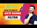 Date Range Filter in React | React Tutorials in Hindi  #react #javascript #date #filter