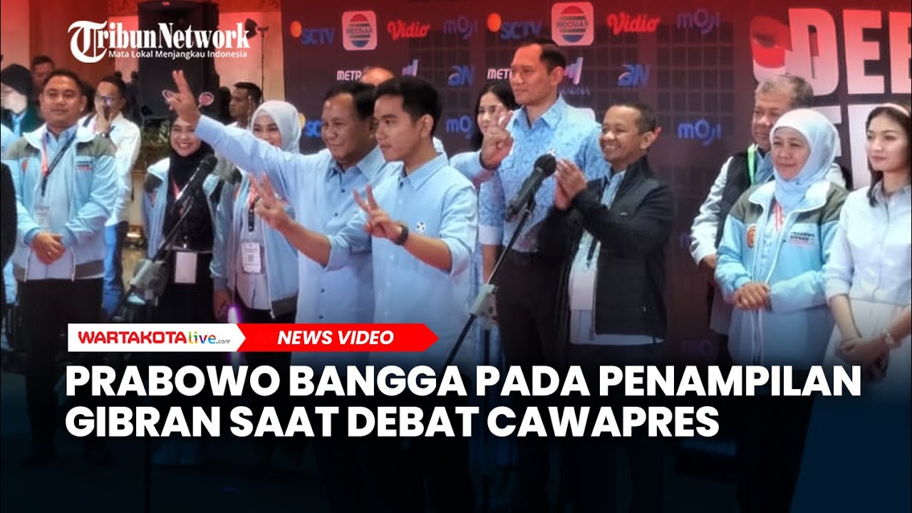 Prabowo Akui Bangga Pada Penampilan Gibran Saat Debat Cawapres - YouTube