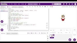 Bar Chart of Student Marks | Python Editor | PictoBlox