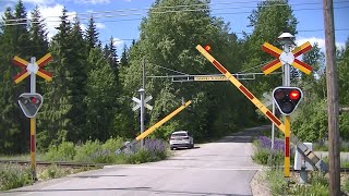 Spoorwegovergang Lindesberg (S) // Railroad crossing // Järnvägsövergång