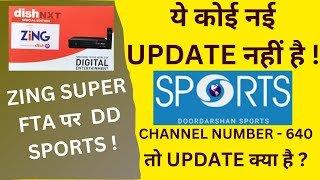 Zing Super FTA|Latest Update Related To DD Sports Channel!Zing Super FTA Latest Update October 2023!