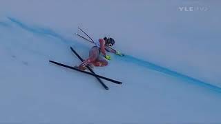 Alpine Skiing - 2006 - Women's Super G Combined - Zeiser crash in Reiteralm
