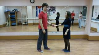 LINDY HOP Beginners. Sarasonov Oleg \u0026 Vavilova Ekaterina 2016.11.27