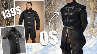 Surprisingly Easy Men's Renessaince Faire Costume DIY || Making a Medieval Doublet/Gambeson