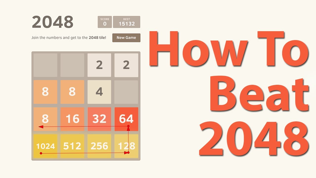 How To Beat 2048 (Best Strategy Tips For Beating 2048 Game Tile) - YouTube