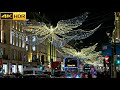 🎄Christmas Eve 2023 in LONDON 🎄 2 HOURS of Christmas London Walk [4K HDR]