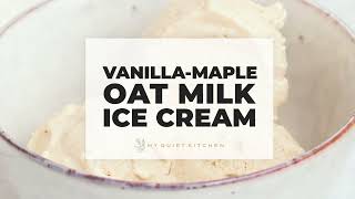 Vegan Vanilla Oat Milk Ice Cream