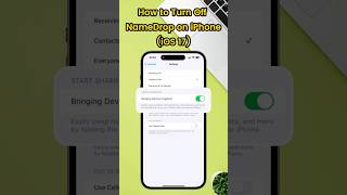 iOS 17 NameDrop: How to Turn it Off or Disable