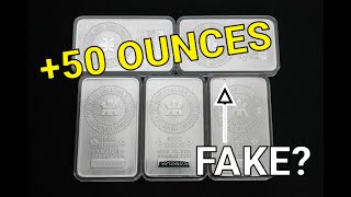 Adding 50 oz New Silver–Did I Get a FAKE?