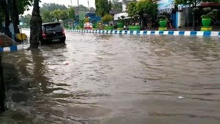 Genangan di depan Kantor BAPPEDA Sumenep