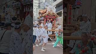 休憩中も気を抜かない？！【陸渡御/地車講】大阪天満宮 天神祭り2024  Danjiri