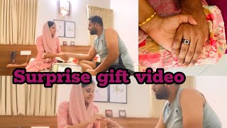 അങ്ങനെ husband ന് gift കൊടുത്തു....🥰 surprise gift video.... ☺️@husnasuhaib #anniversary #gift