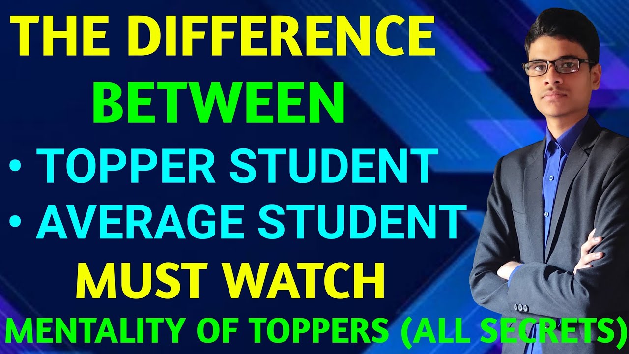 The Difference Between A Topper Student And Average Student | - YouTube