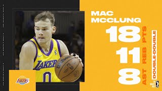 Mac McClung Posts Near Triple-Double (18 points, 11 rebounds, 8 assists) vs. Iowa Wolves