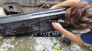 mengganti camera mundur pada Toyota Corona Absolut | st191 | 3sfe | Carvlog | rear parking cam