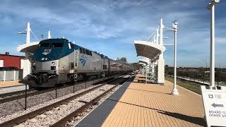 Amtrak Texas Eagle with an Expanded Consist and the FRA car.