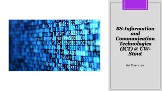 BS Information and Communication Technologies (ICT) @ UW-Stout