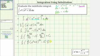 Indefinite Integration Using Substitution (Tough)  Int(x^n*sqrt(x^(n-1)+c)