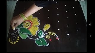 DDM Rangoli and art||beautiful flower design