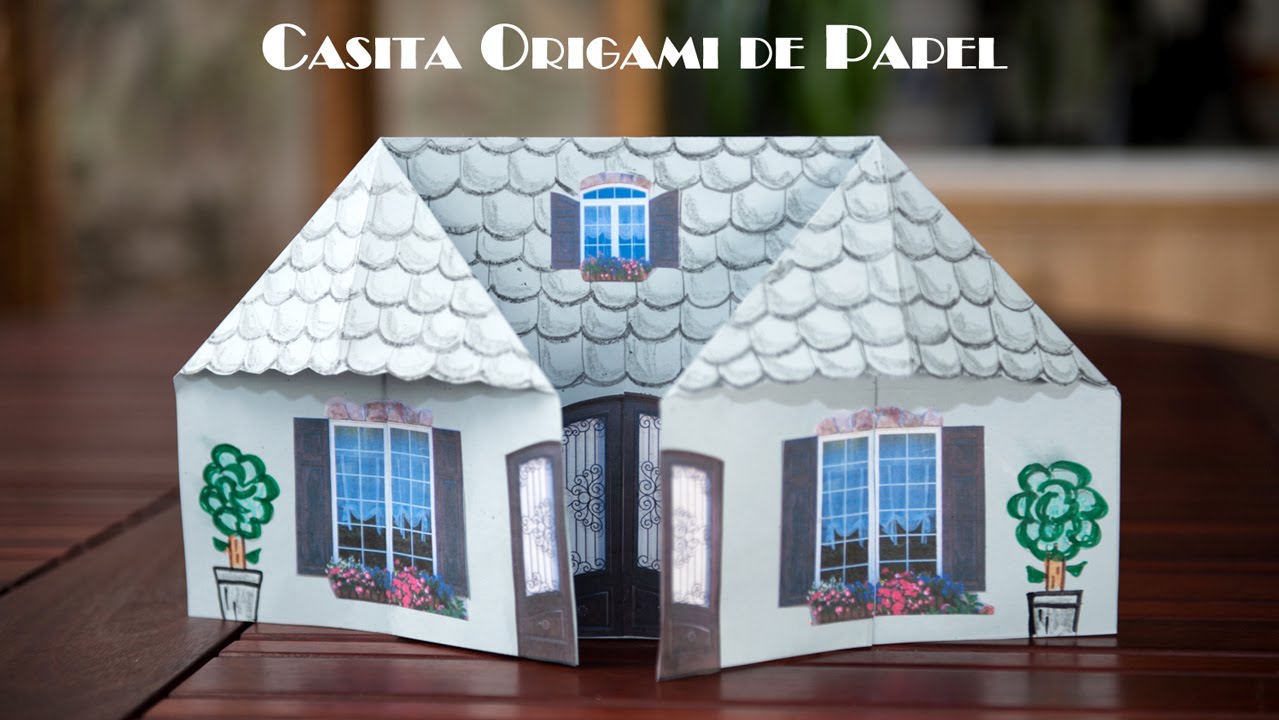 Casita Origami De Papel Facilísima Para Jugar - YouTube